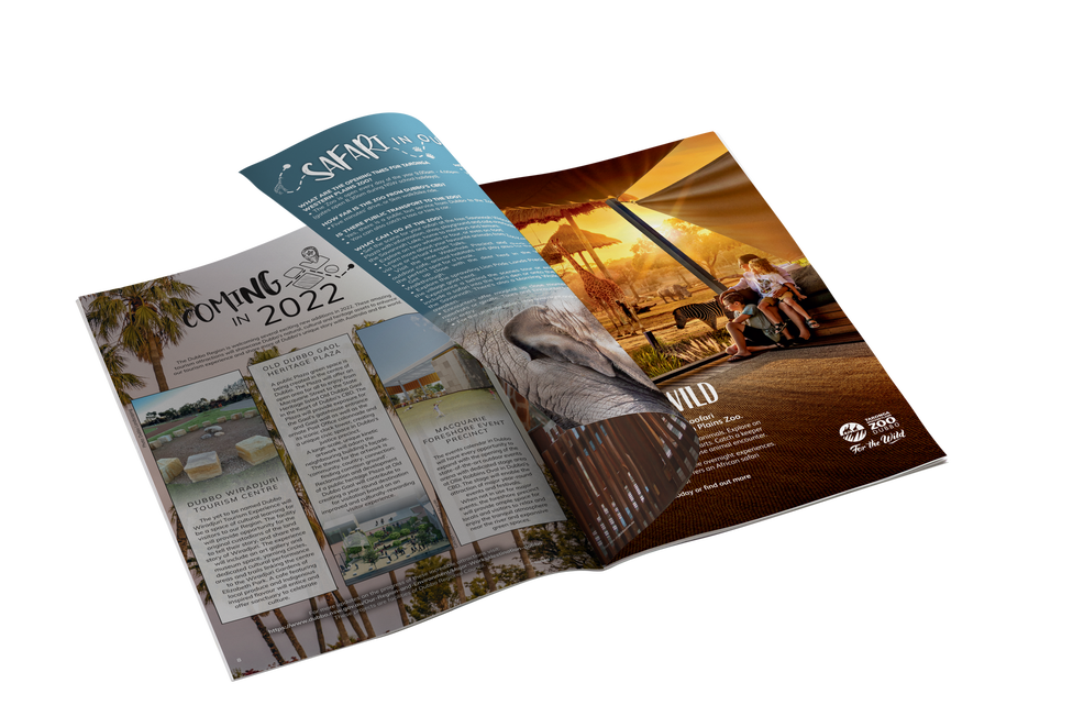 Dubbo Region Visitors Guide Magazine Flatlay V2