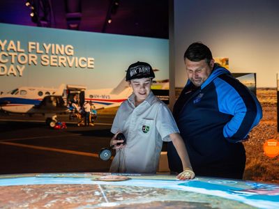 Dubbo Royal Flying Doctor Visitor Experience immersive displays