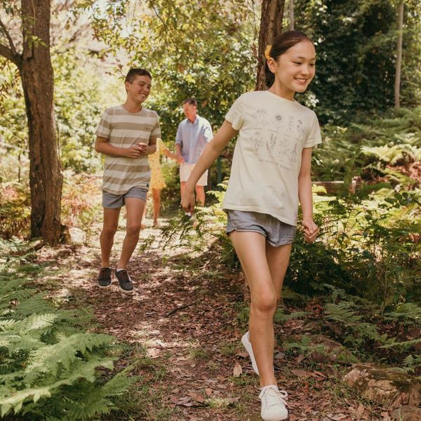 Burrendong Arboretum Fern Gully with kids