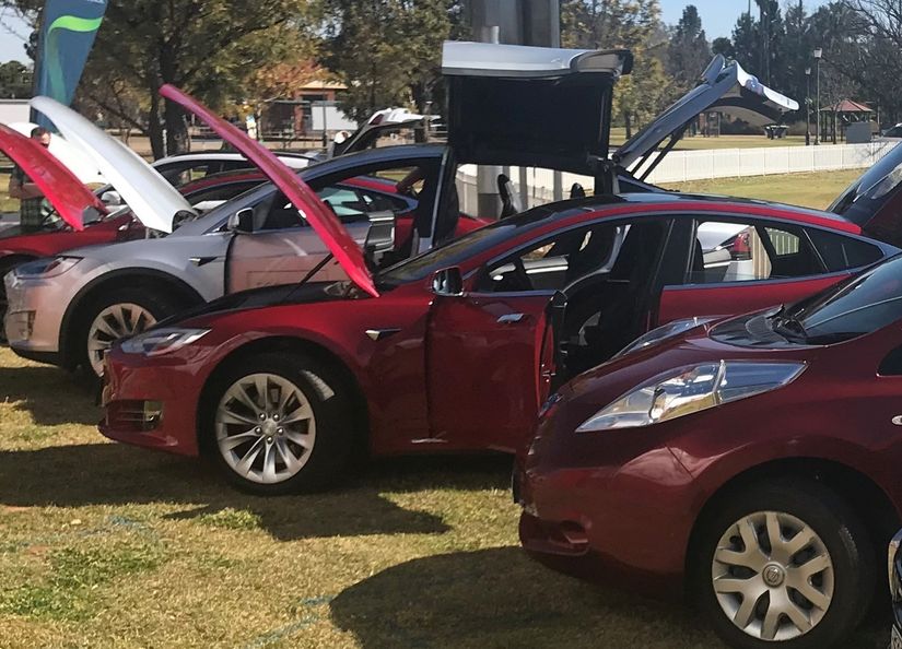 EV Display at Dubbo Expo no logos
