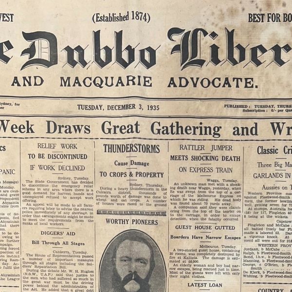 Back to Dubbo Week DL 3 Dec 1935 2