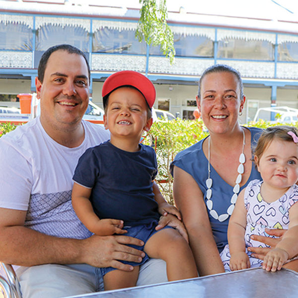 Sarah Fraser and family.