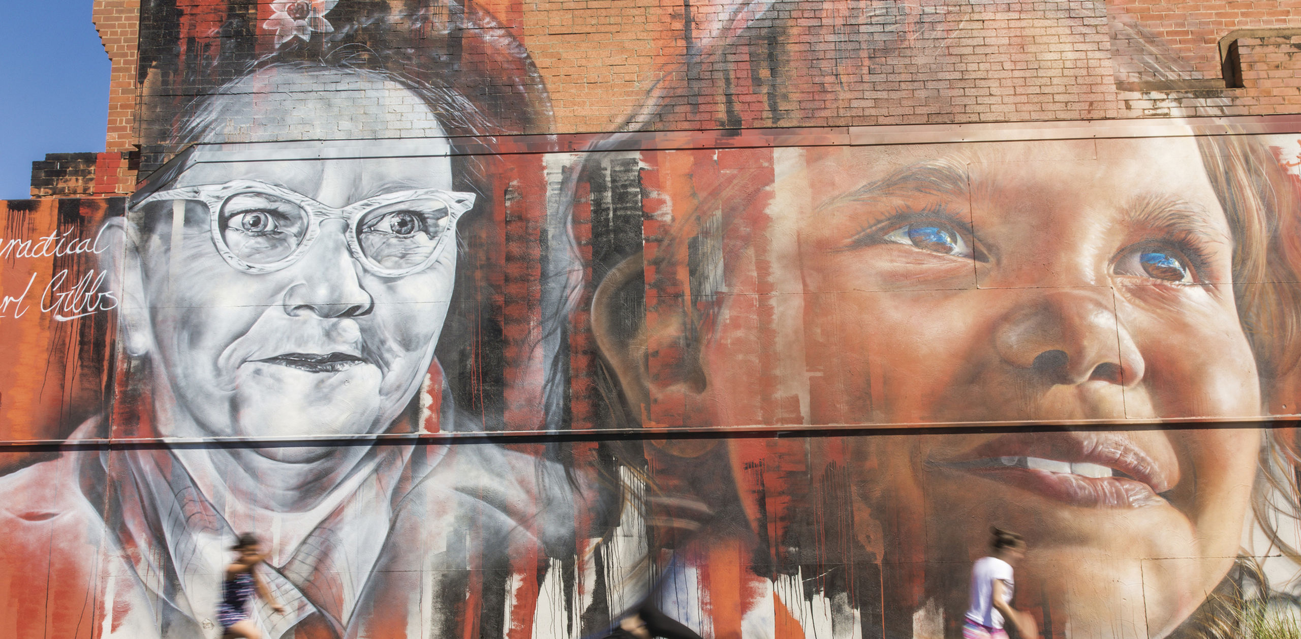 Pearl Gibbs mural by the artist Adnate