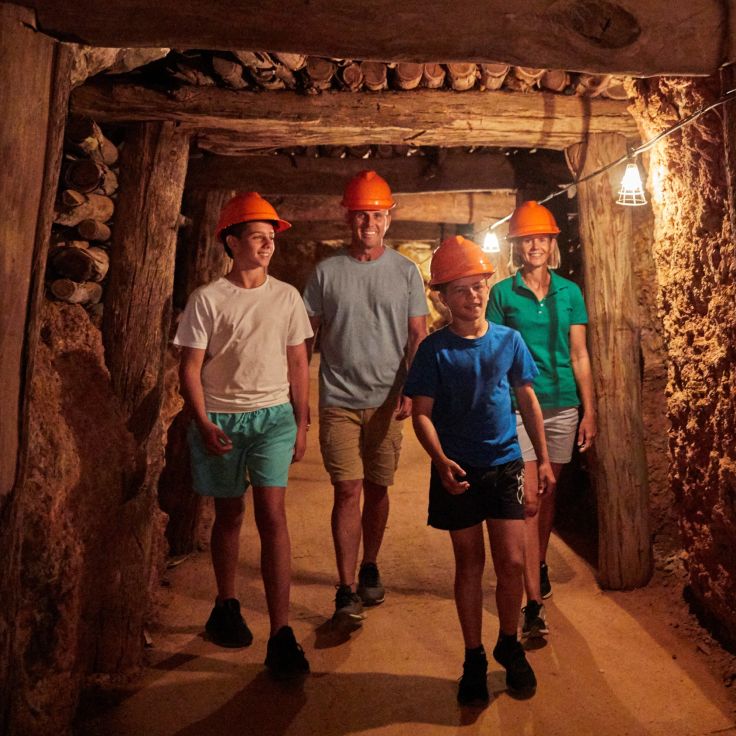 Family on Wellington Phosphate Mine Tour